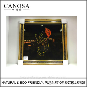 CANOSA shell paper decor Wall Picture with wood frame